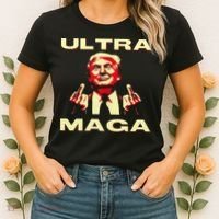 Ultra MAGA Funny Conservative Donald Trump Women's T-Shirt thumb 2