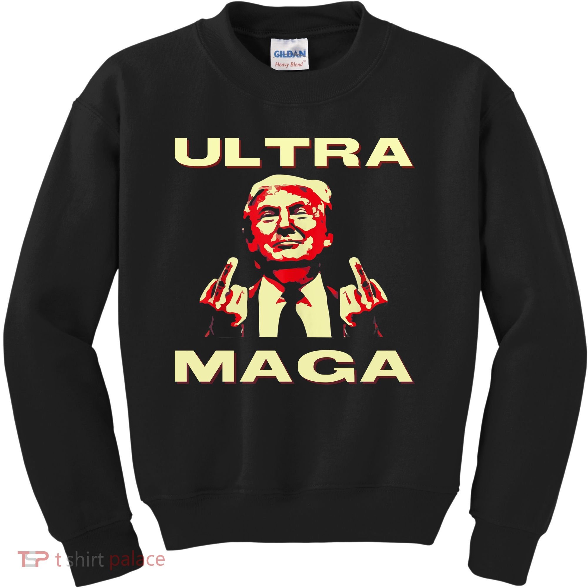 Ultra MAGA Funny Conservative Donald Trump Kids Sweatshirt