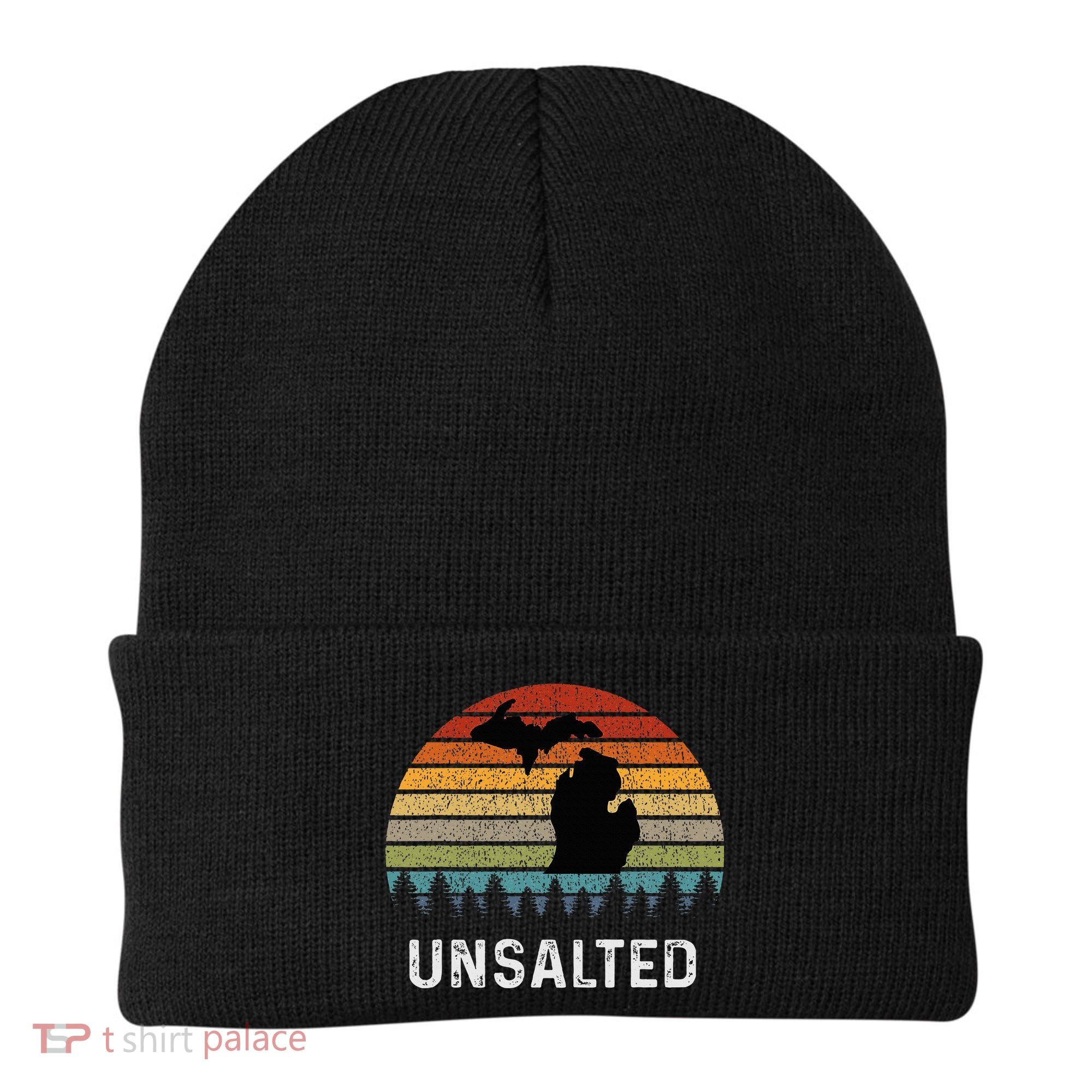 Unsalted Michigan Great Lakes Mi Retro Beanie