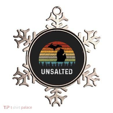 Unsalted Michigan Great Lakes Mi Retro Ornament