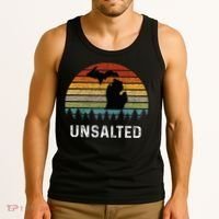Unsalted Michigan Great Lakes Mi Retro Tank Top thumb 3
