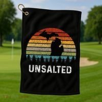 Unsalted Michigan Great Lakes Mi Retro Golf Towel thumb 1