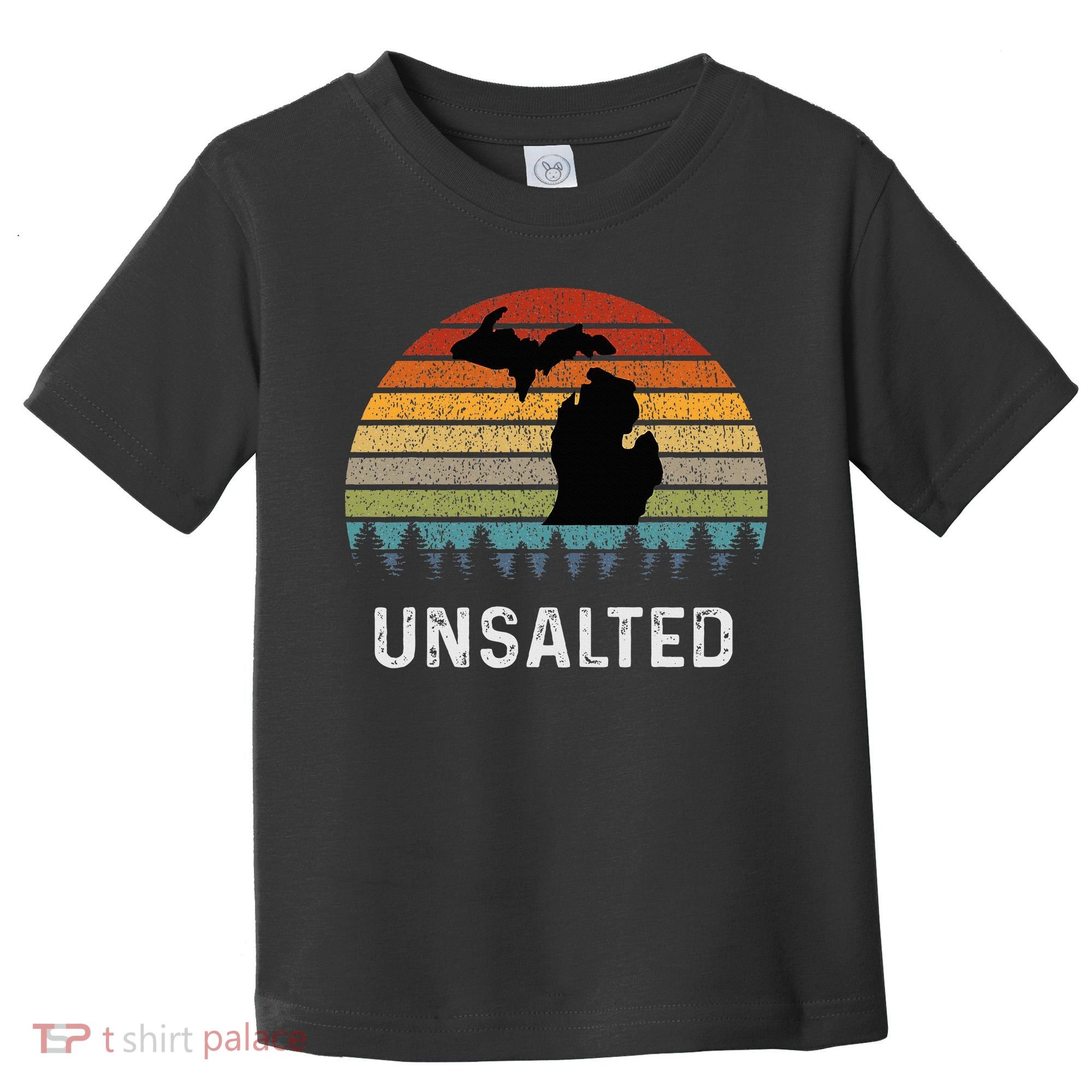 Unsalted Michigan Great Lakes Mi Retro Toddler T-Shirt