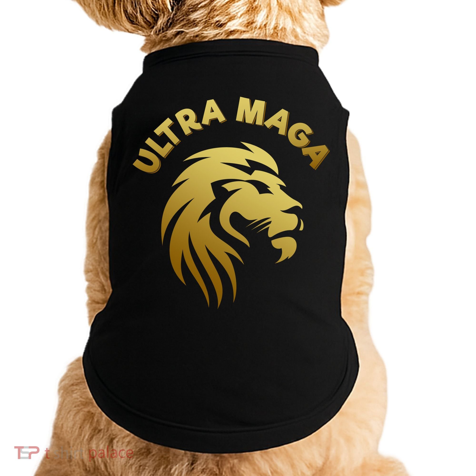 Ultra MAGA Gold Lion King The Great MAGA Doggie Tank