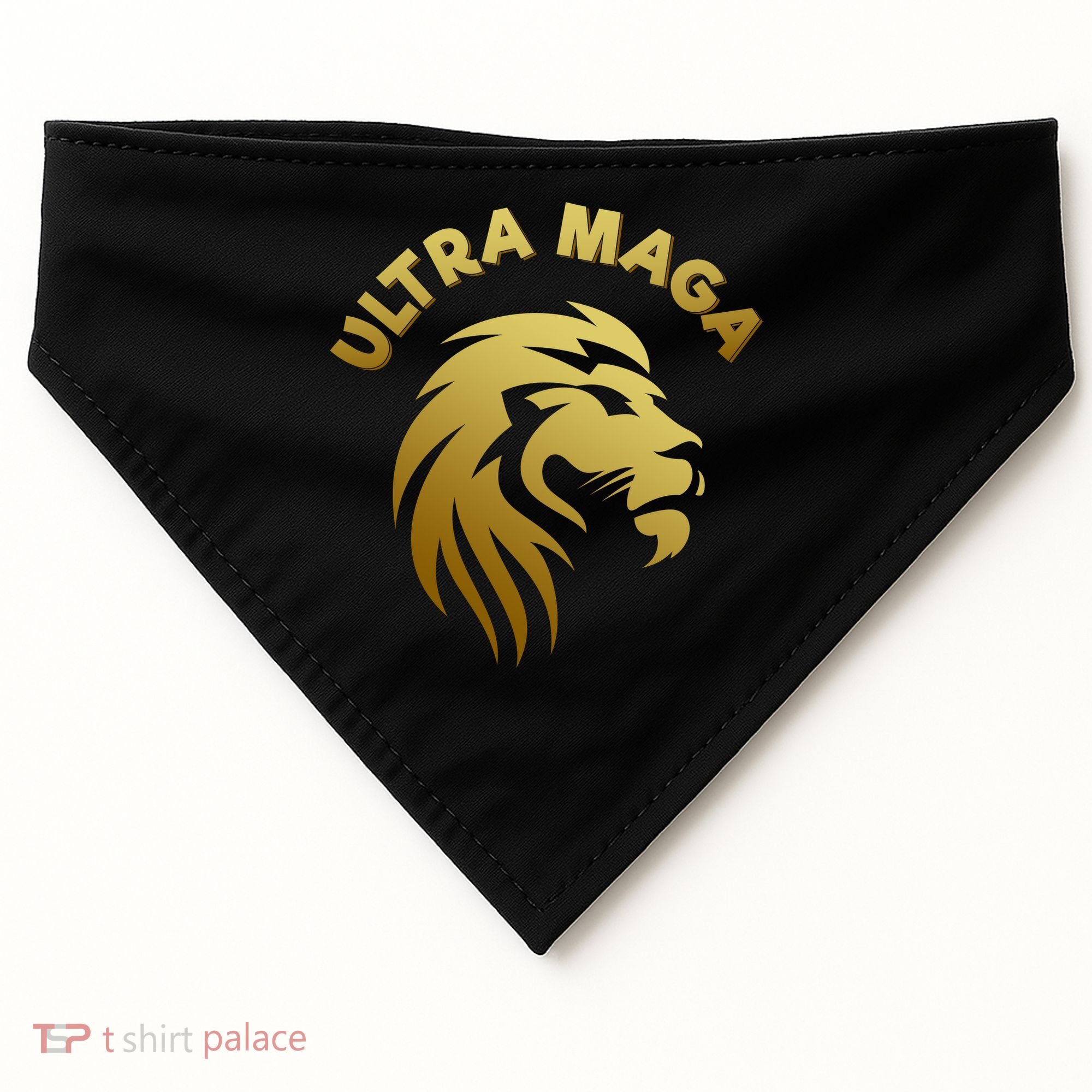 Ultra MAGA Gold Lion King The Great MAGA USA-Made Doggie Bandana