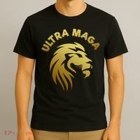 Ultra MAGA Gold Lion King The Great MAGA T-Shirt thumb 3