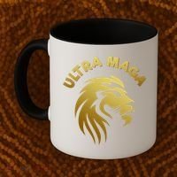 Ultra MAGA Gold Lion King The Great MAGA Coffee Mug thumb 2