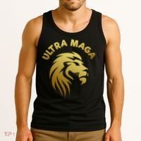 Ultra MAGA Gold Lion King The Great MAGA Tank Top thumb 3
