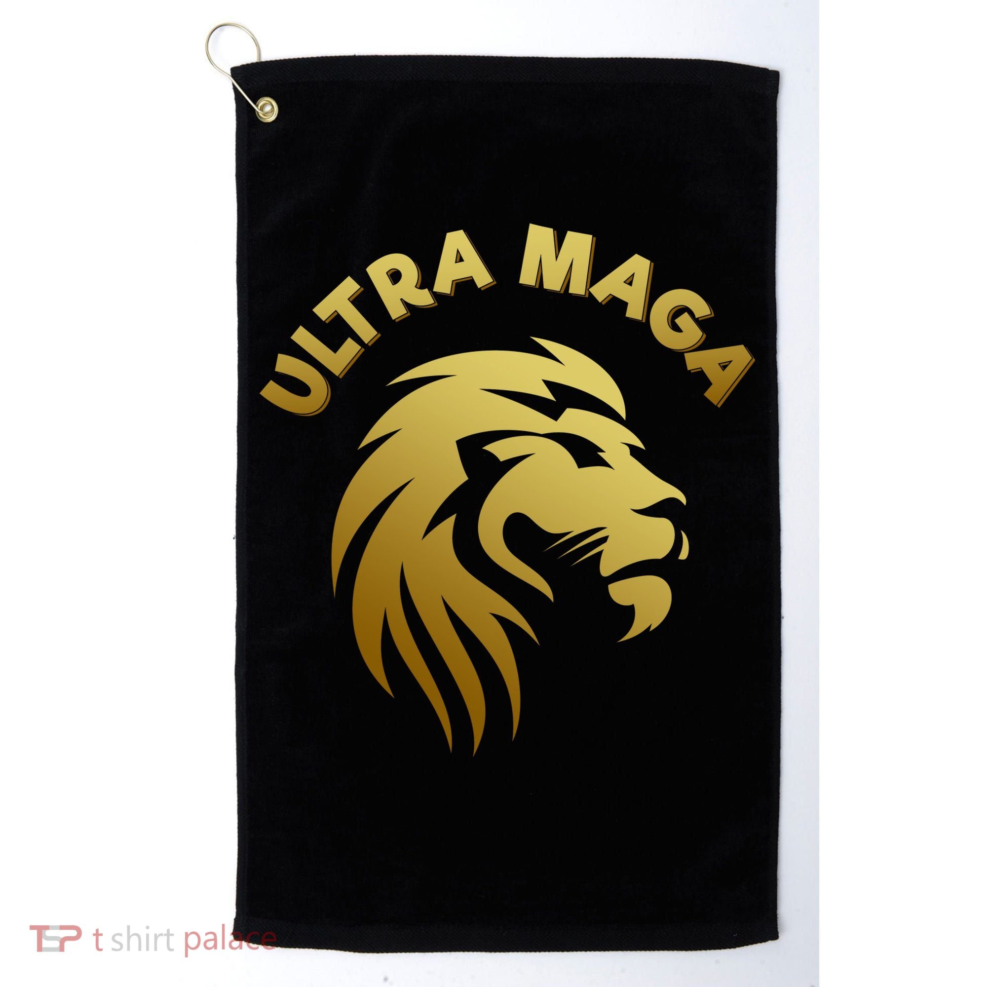 Ultra MAGA Gold Lion King The Great MAGA Golf Towel