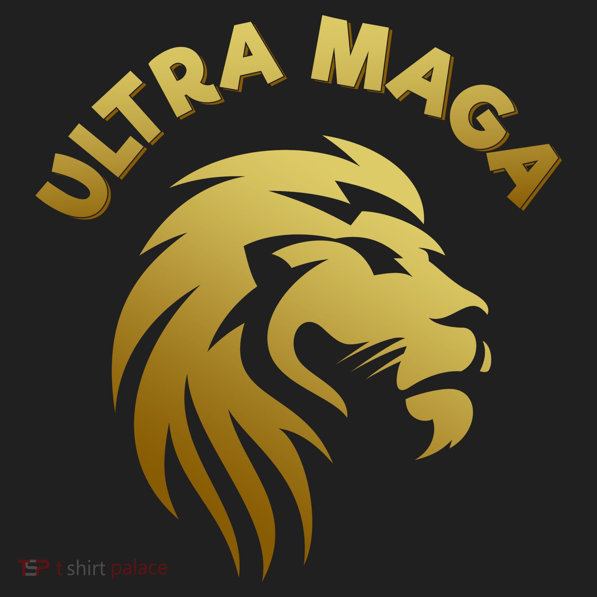 Ultra MAGA Gold Lion King The Great MAGA Golf Towel