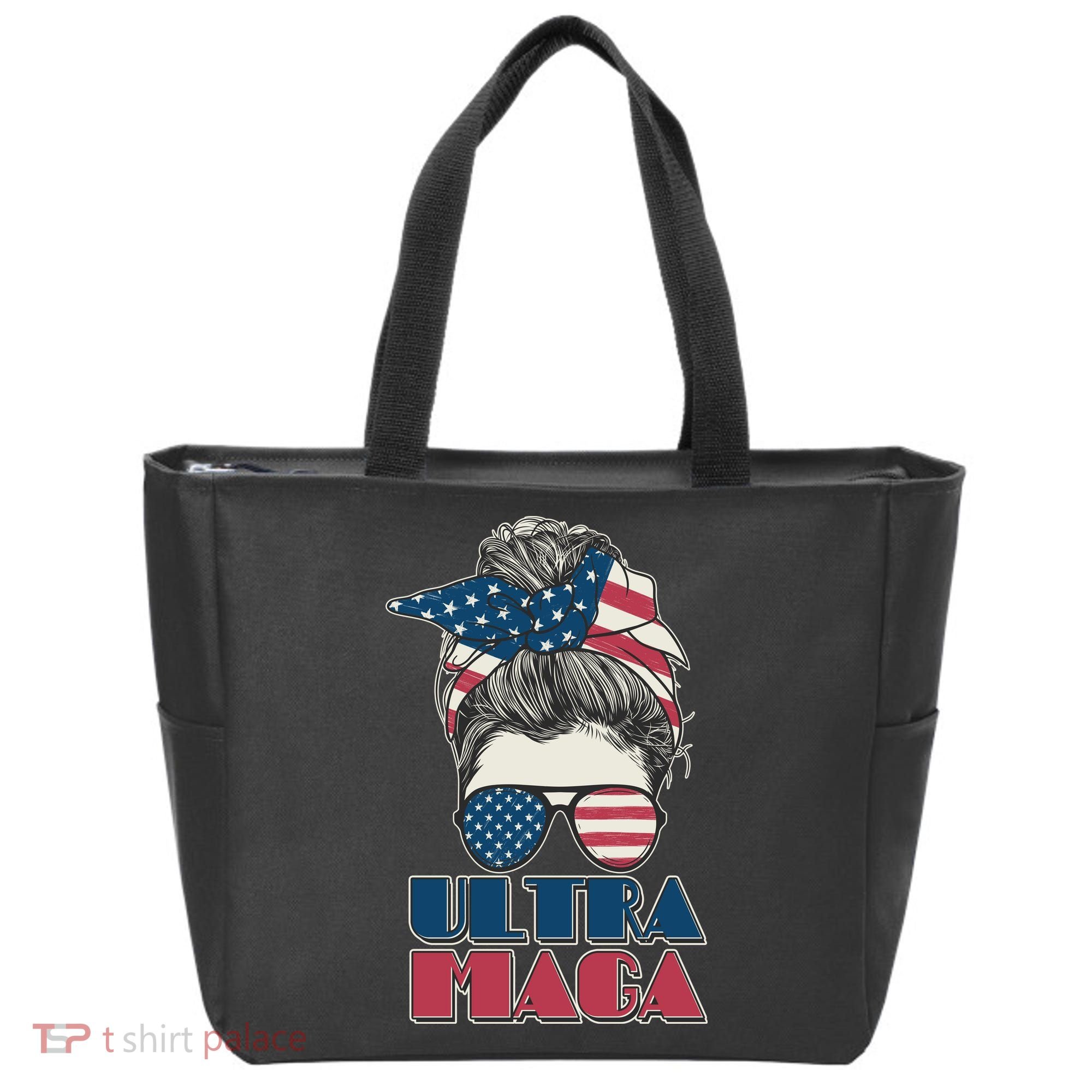 Ultra Maga Hair Bun Woman Tote Bag