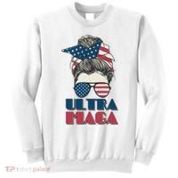 Ultra Maga Hair Bun Woman Sweatshirt thumb 0