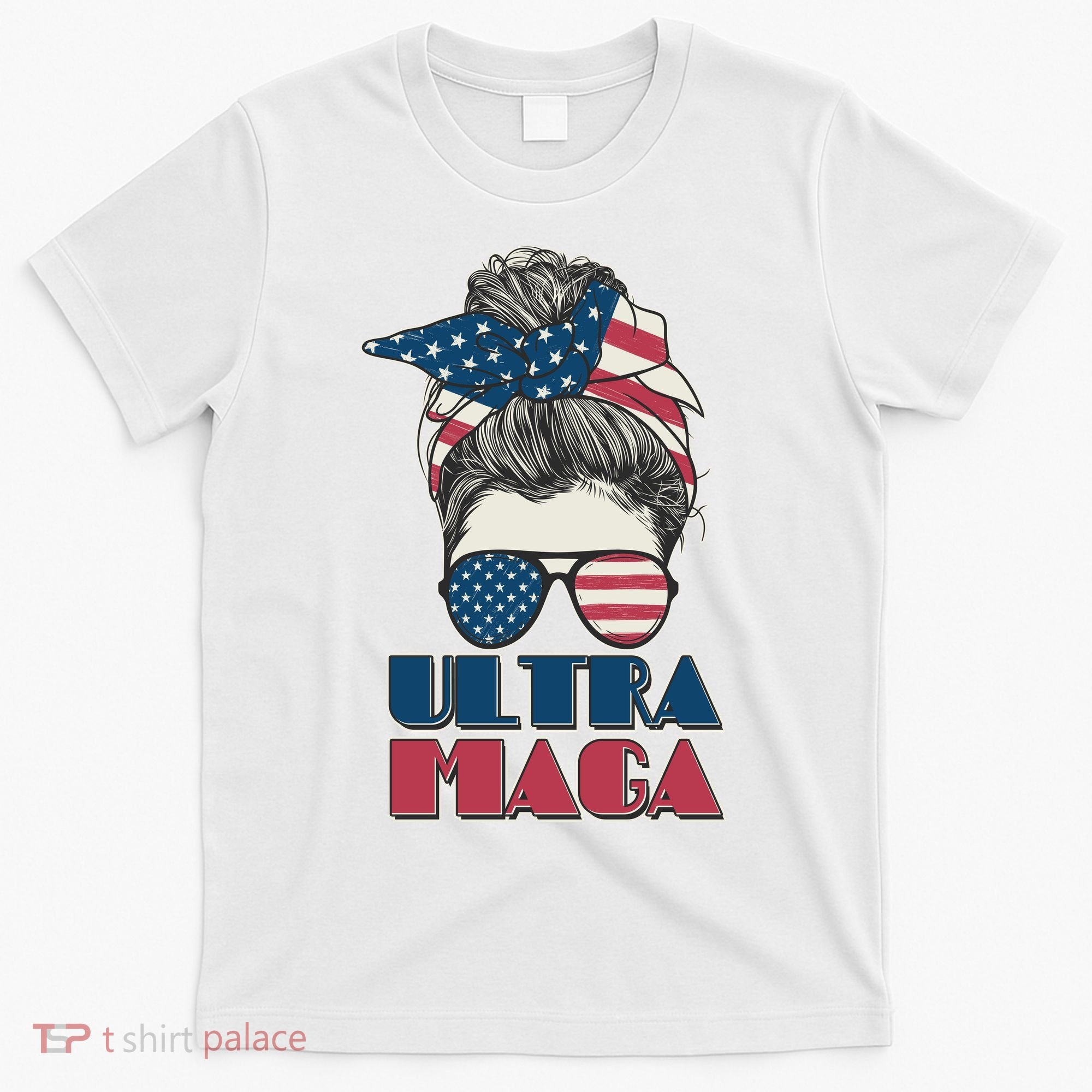 Ultra Maga Hair Bun Woman T-Shirt