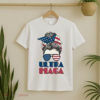 Ultra Maga Hair Bun Woman T-Shirt thumb 2