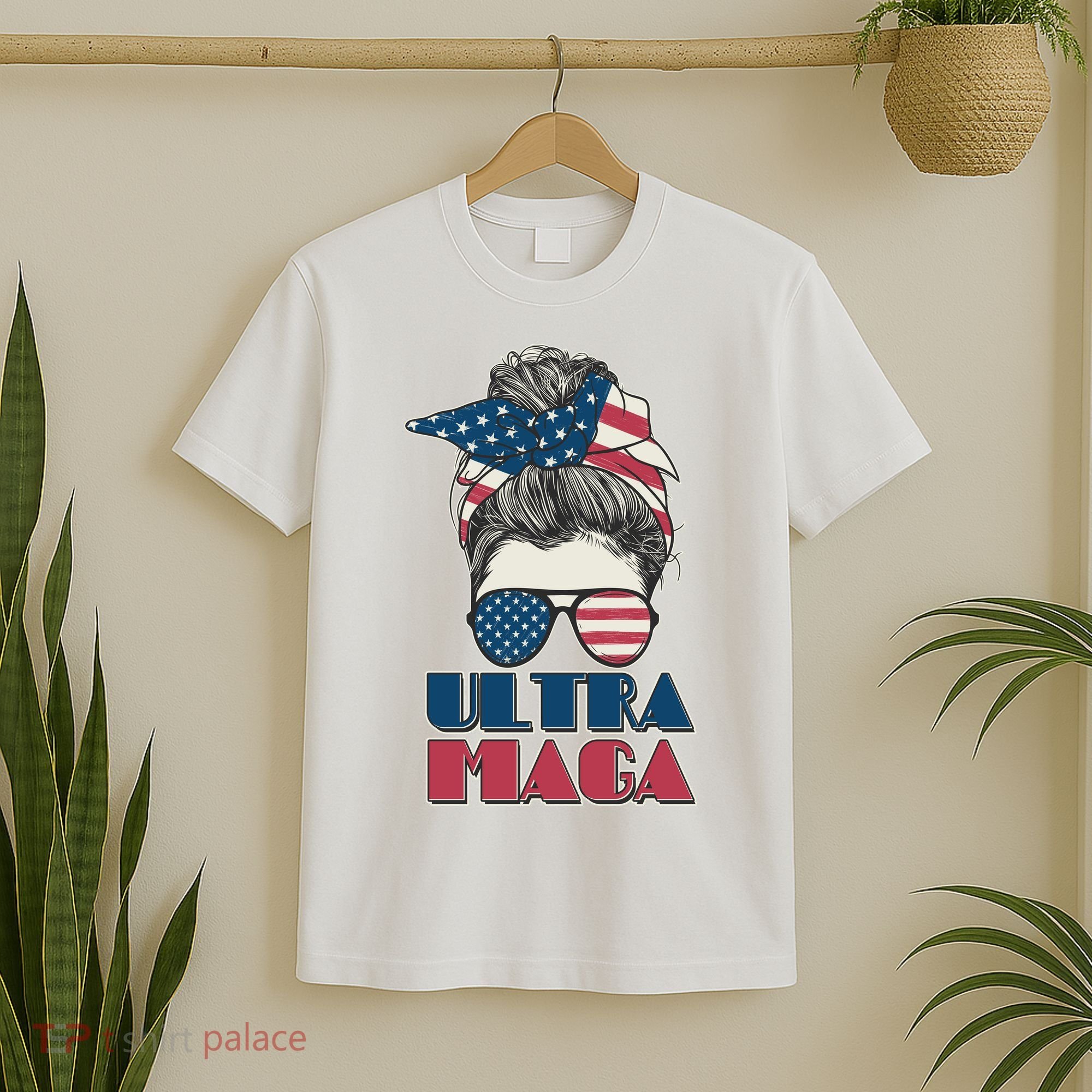 Ultra Maga Hair Bun Woman T-Shirt