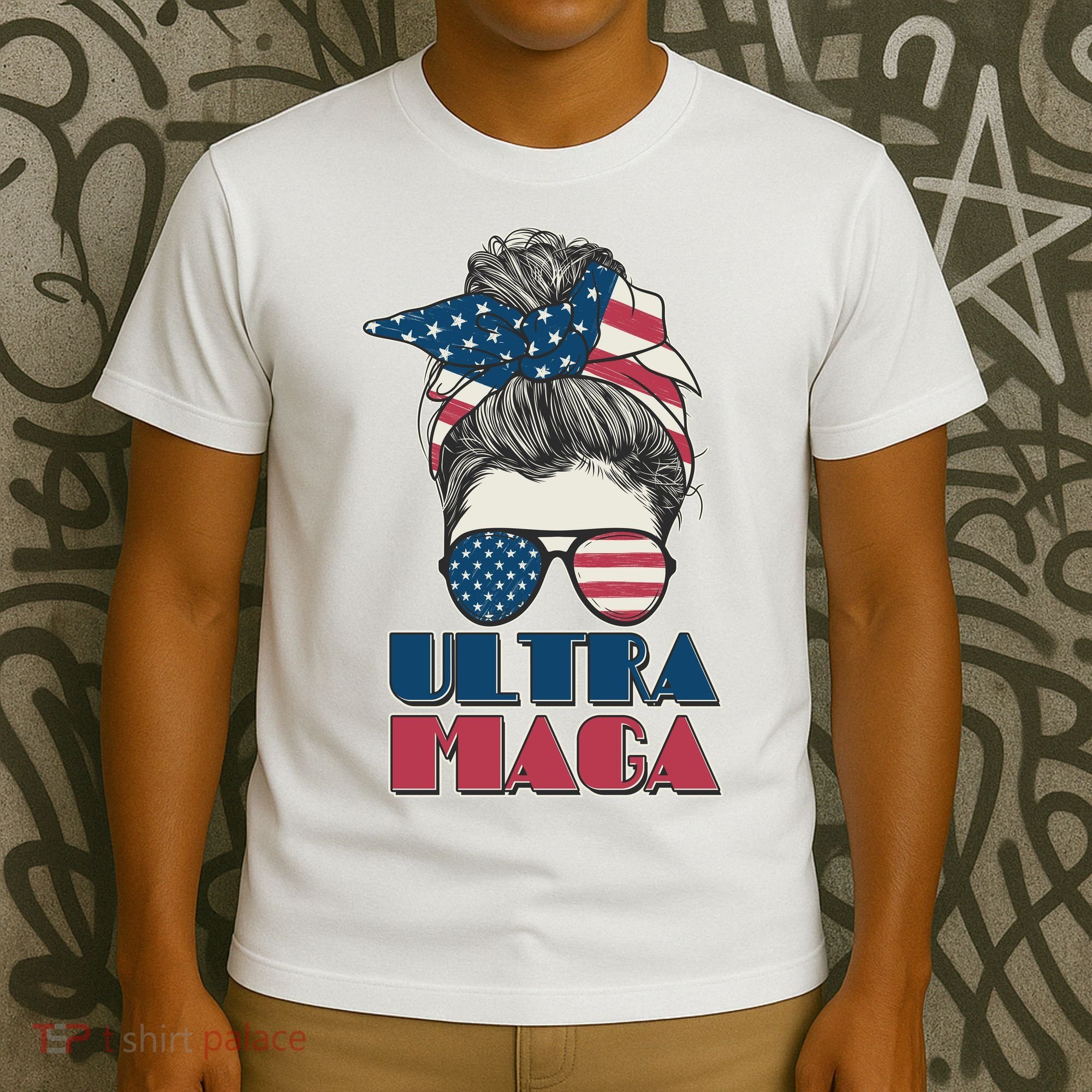 Ultra Maga Hair Bun Woman T-Shirt