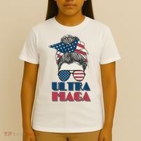 Ultra Maga Hair Bun Woman T-Shirt thumb 4