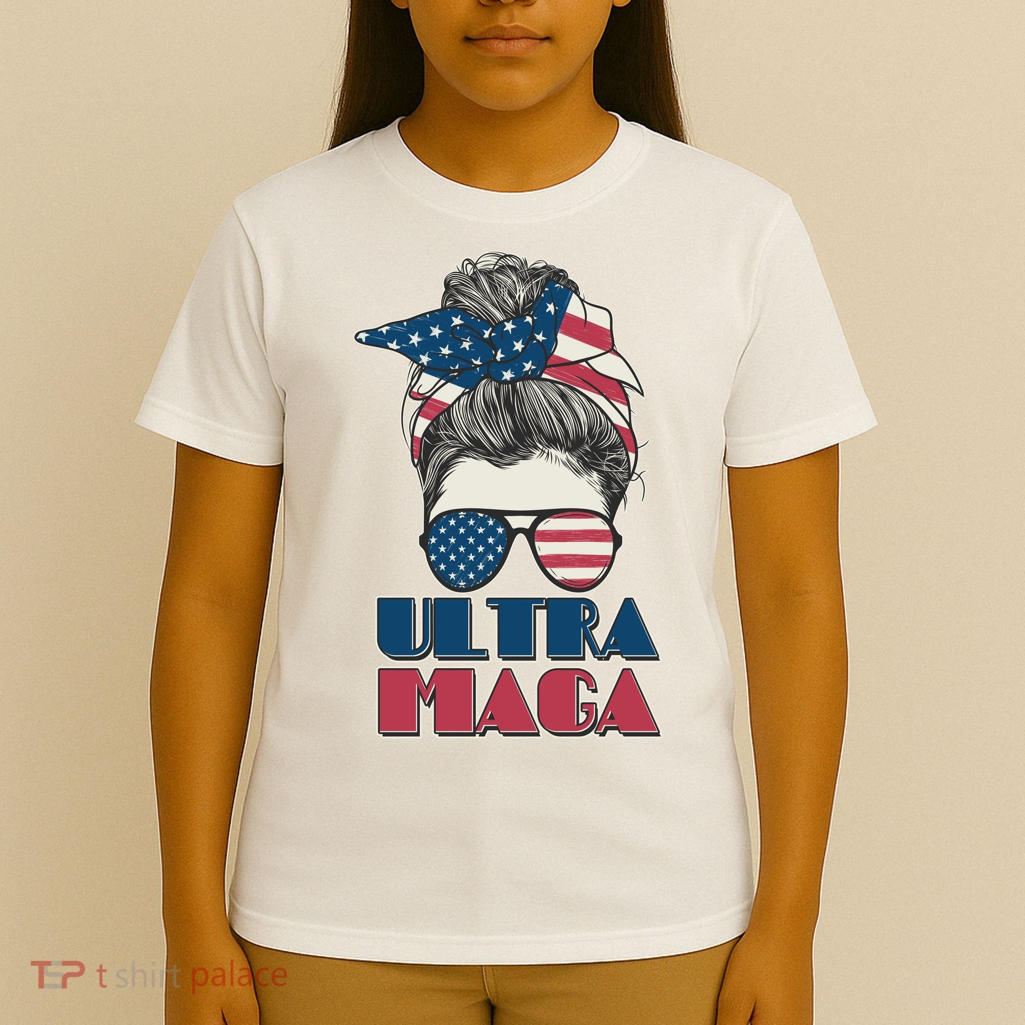 Ultra Maga Hair Bun Woman T-Shirt