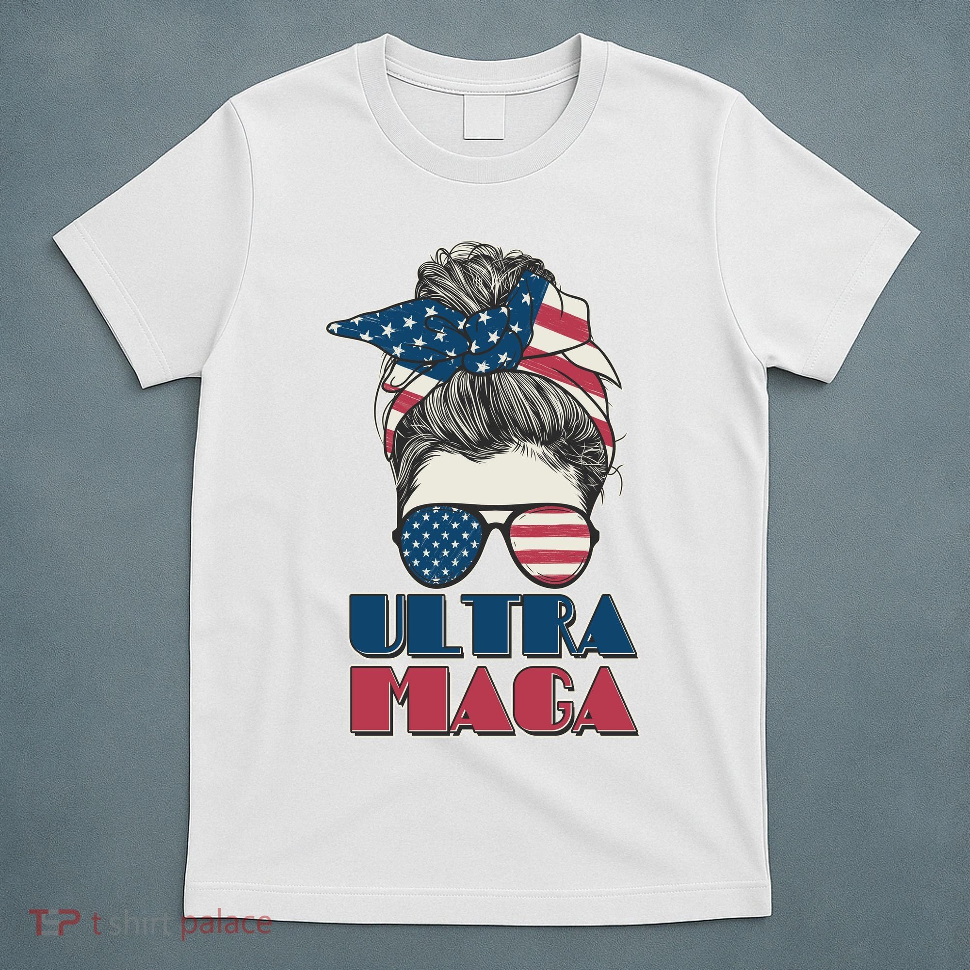 Ultra Maga Hair Bun Woman T-Shirt