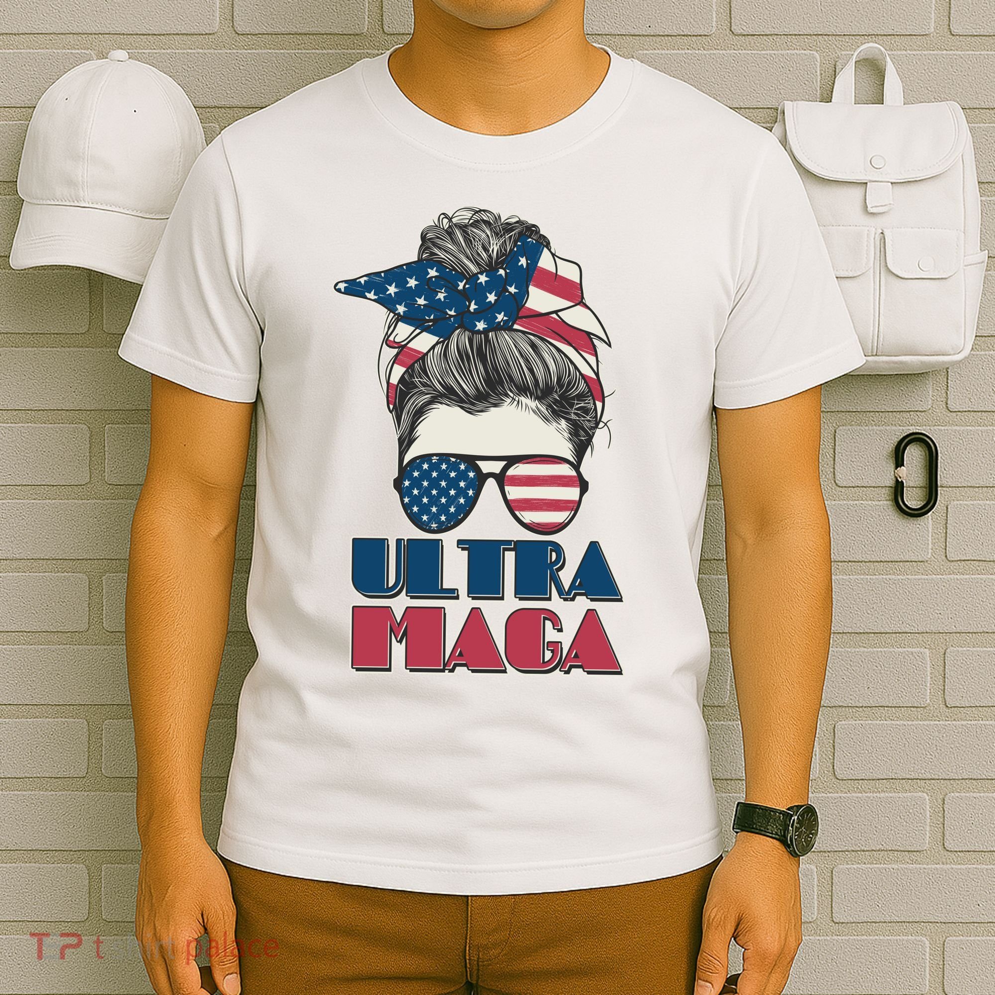 Ultra Maga Hair Bun Woman T-Shirt