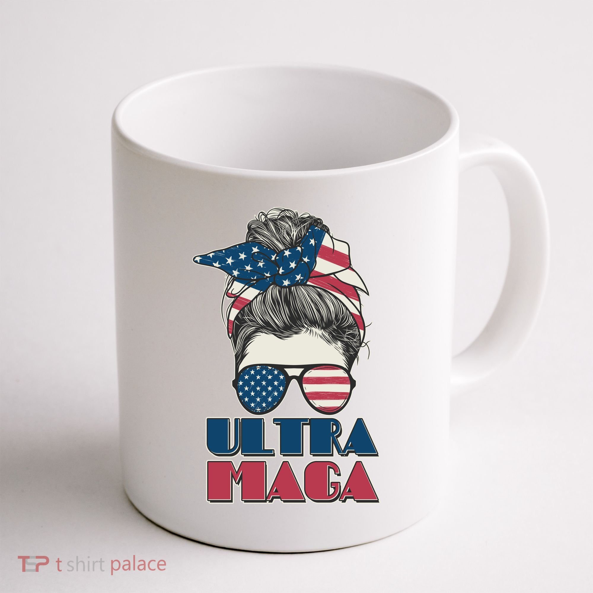 Ultra Maga Hair Bun Woman Coffee Mug