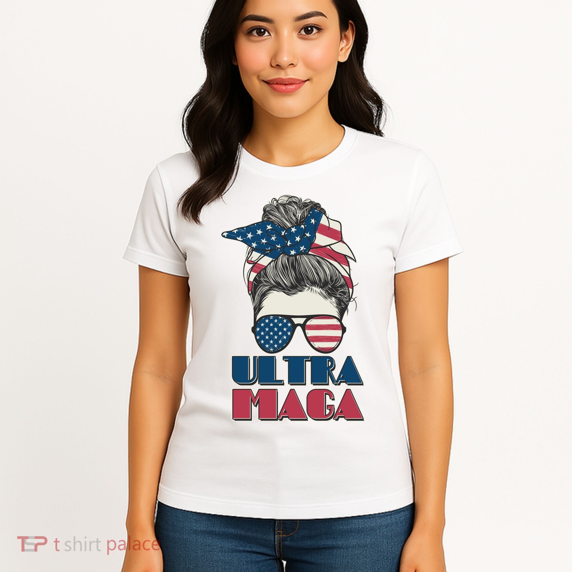 Ultra Maga Hair Bun Woman Women's T-Shirt