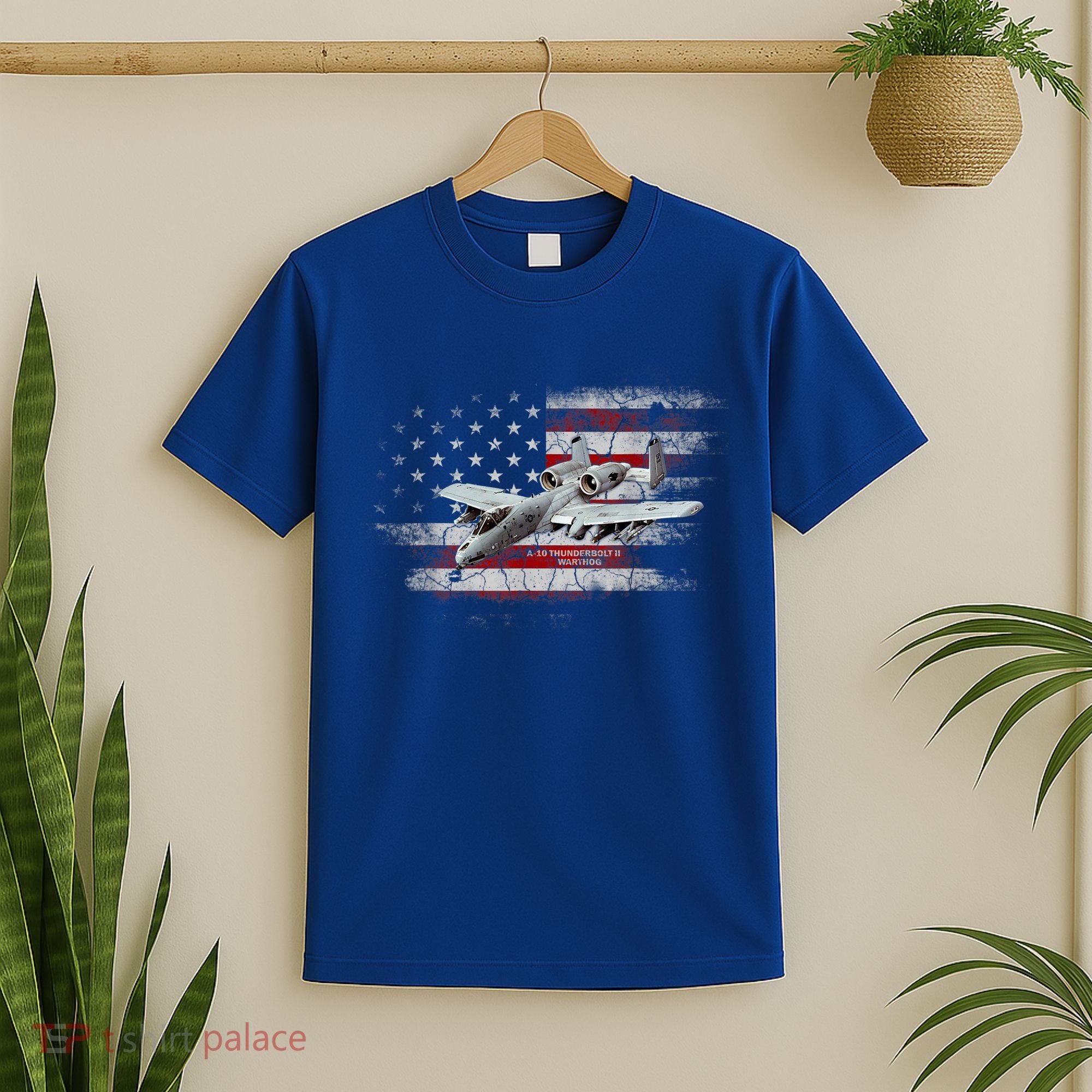 US Military Jet A10 Warthog US Warplane Fighter Jet Vintage T-Shirt