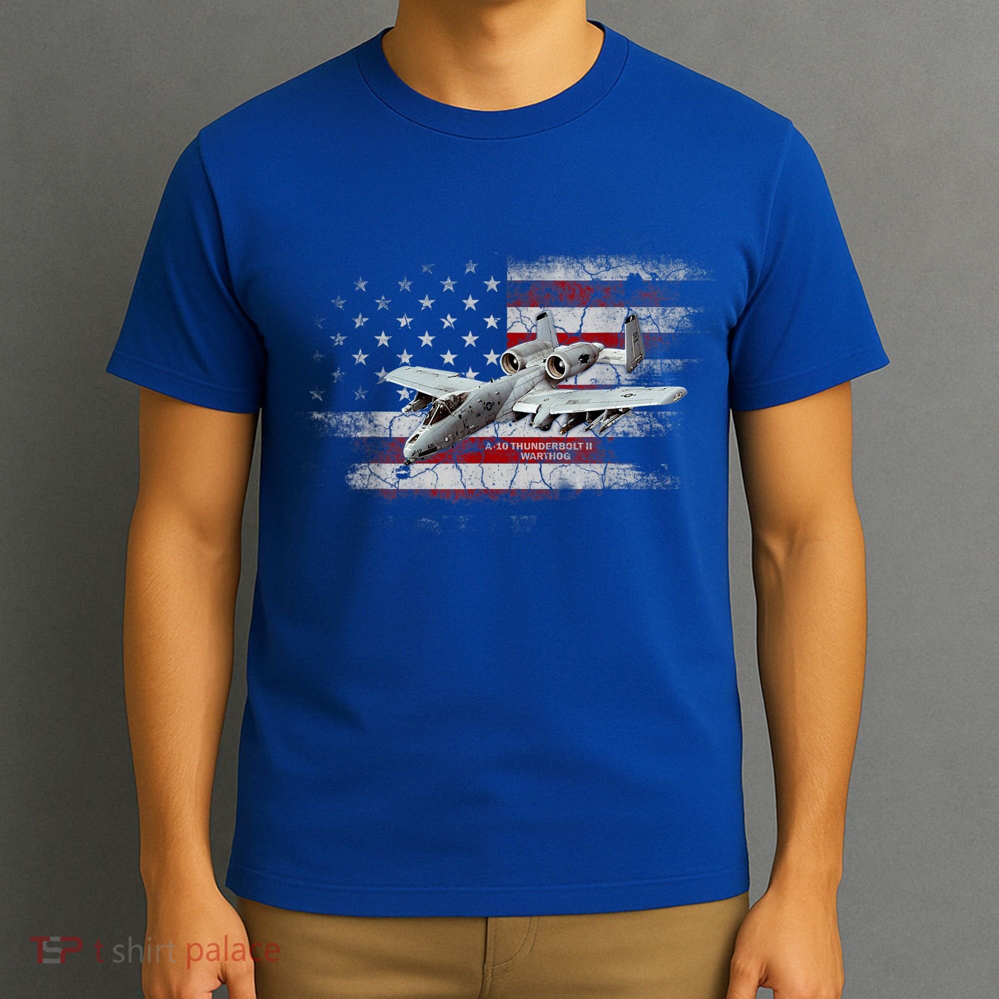 US Military Jet A10 Warthog US Warplane Fighter Jet Vintage T-Shirt