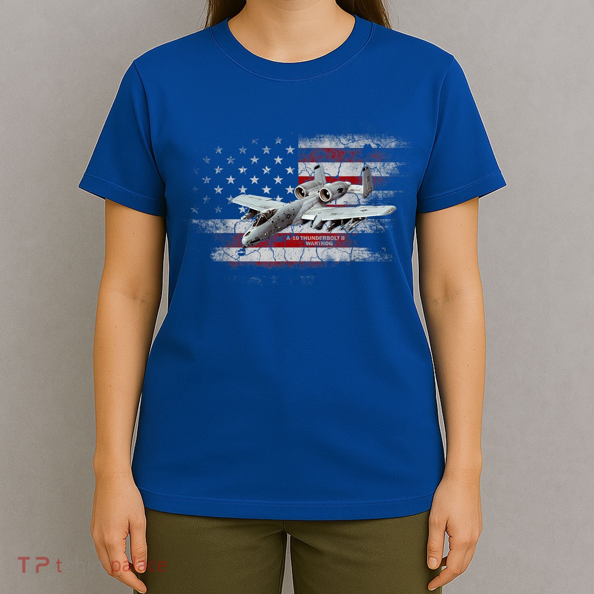 US Military Jet A10 Warthog US Warplane Fighter Jet Vintage T-Shirt