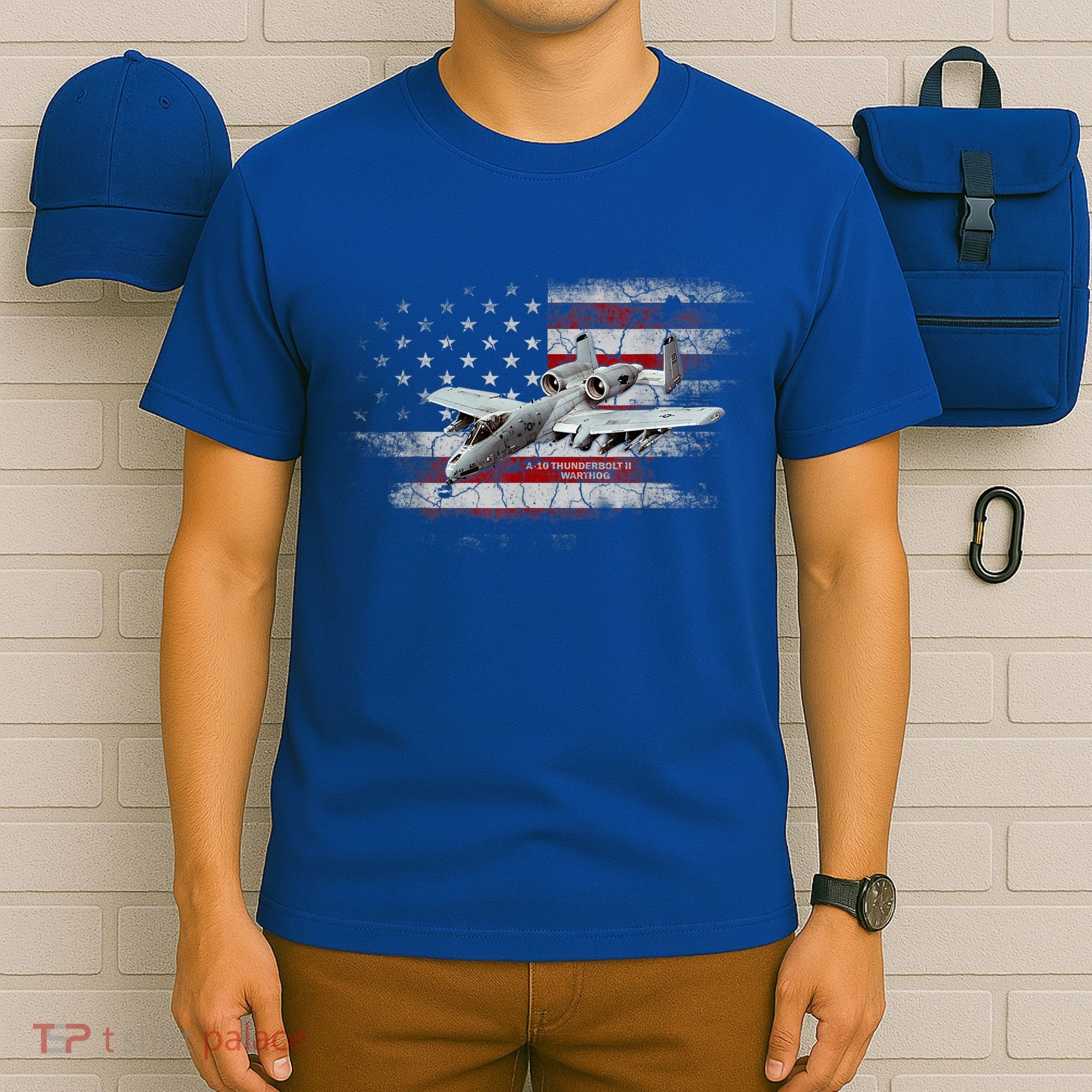 US Military Jet A10 Warthog US Warplane Fighter Jet Vintage T-Shirt