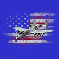 US Military Jet A10 Warthog US Warplane Fighter Jet Vintage T-Shirt thumb 7