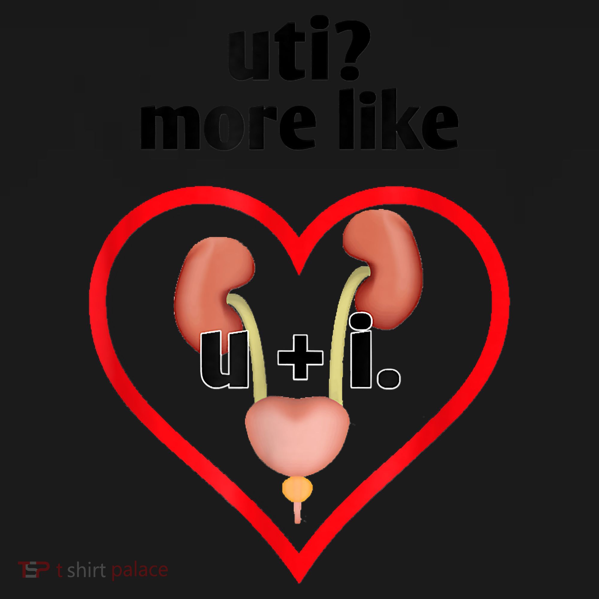 Uti More Like U Plus I Kidney Coaster