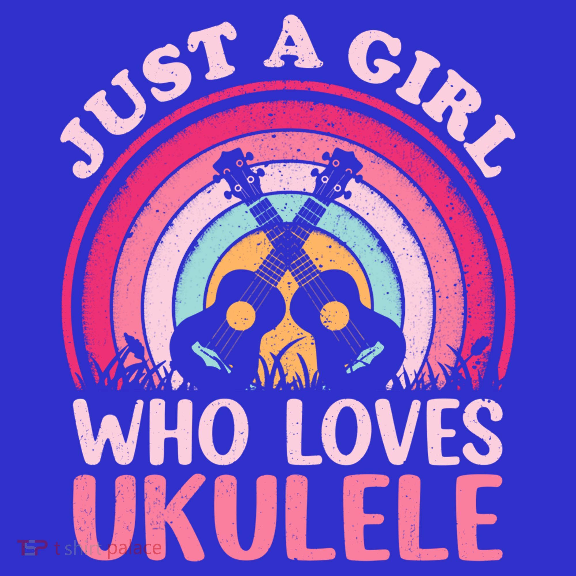 Ukulele Music Lover Vintage Just A Who Loves Ukulele Gift T-Shirt