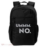Umm No Funny Sarcastic Saying Backpack thumb 0
