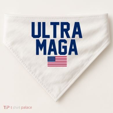Ultra Maga Make American Great Again USA-Made Doggie Bandana