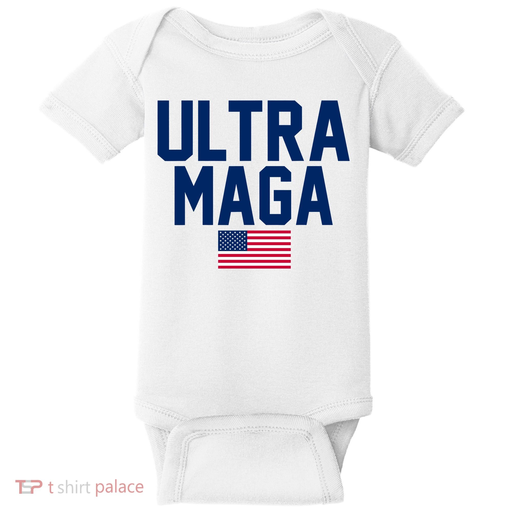 Ultra Maga Make American Great Again Baby Bodysuit