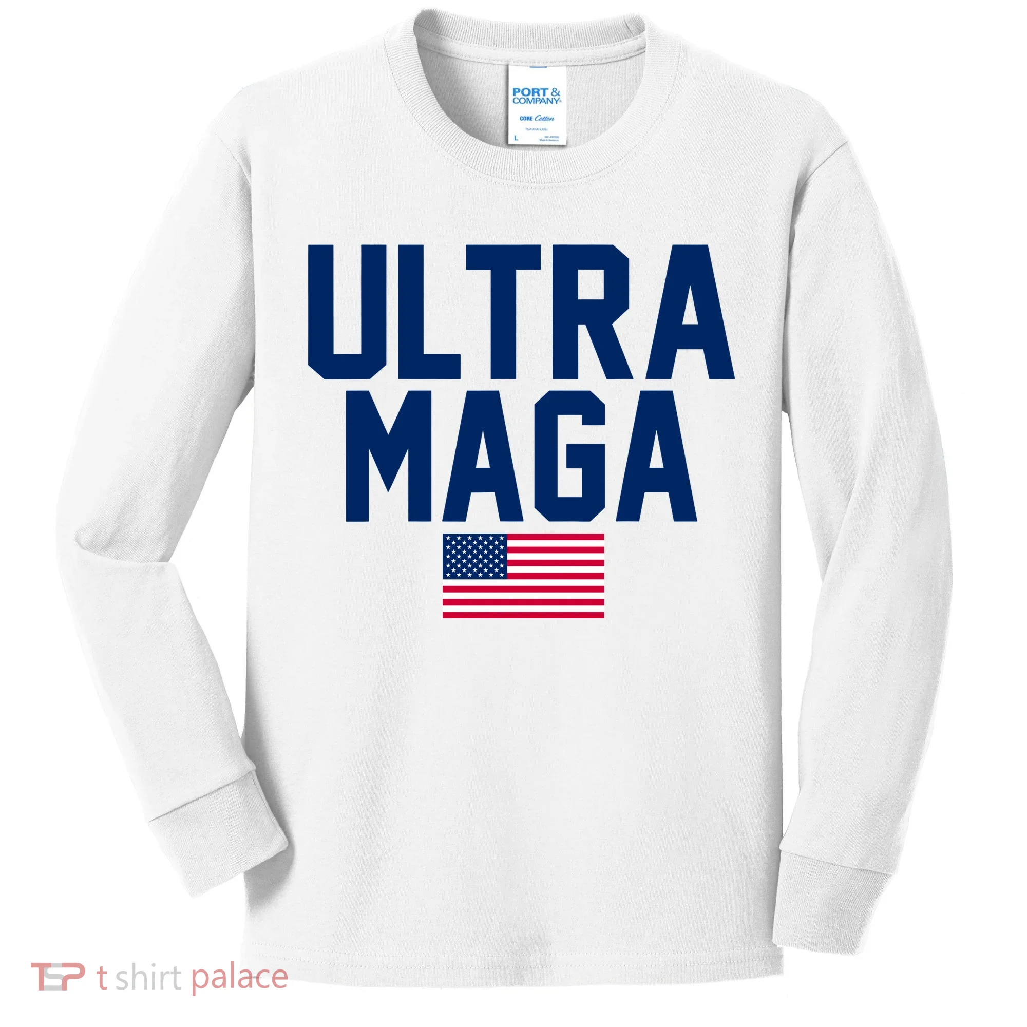 Ultra Maga Make American Great Again Kids Long Sleeve Shirt