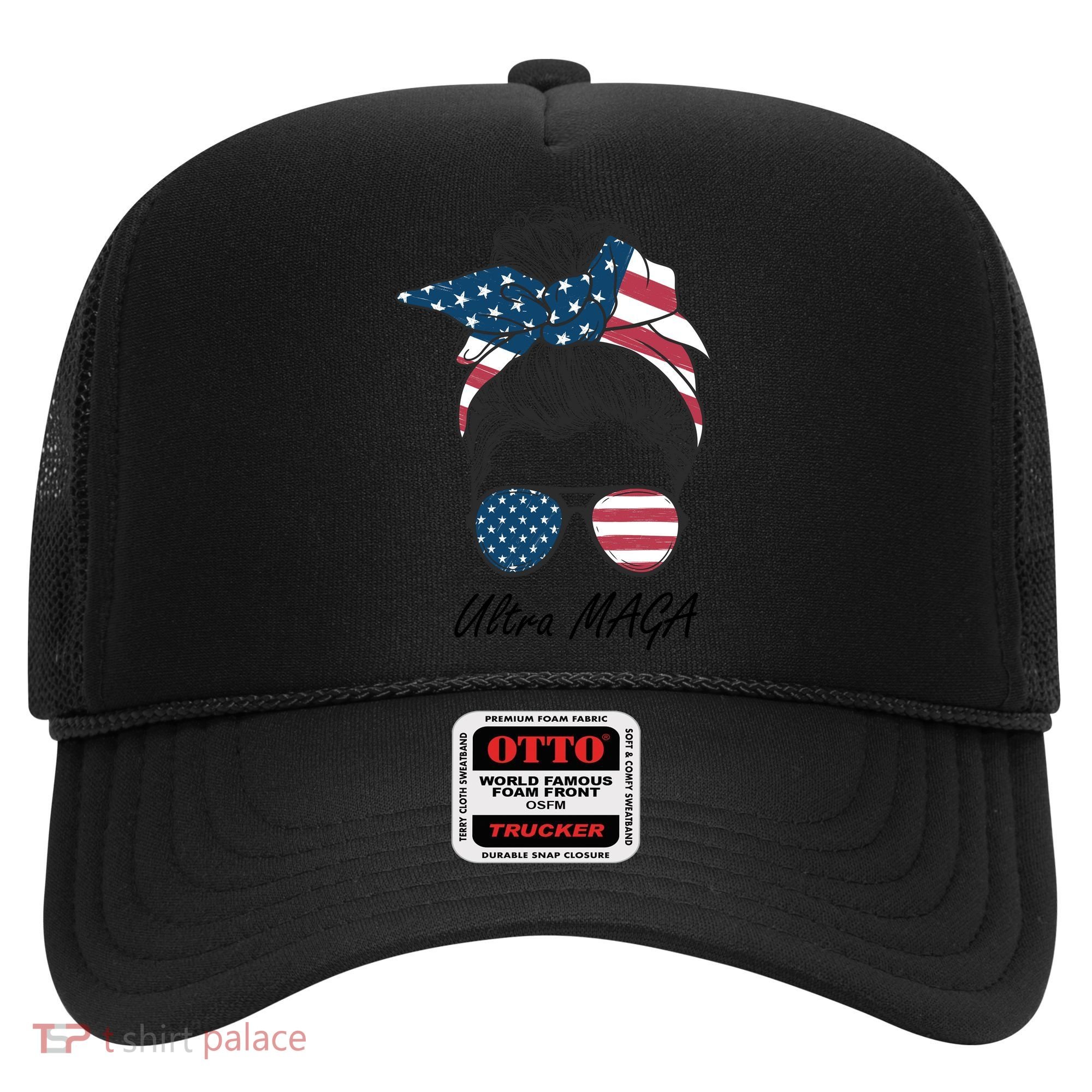 Ultra MAGA Messy Bun Parody Trump 2024 Anti Biden Hat