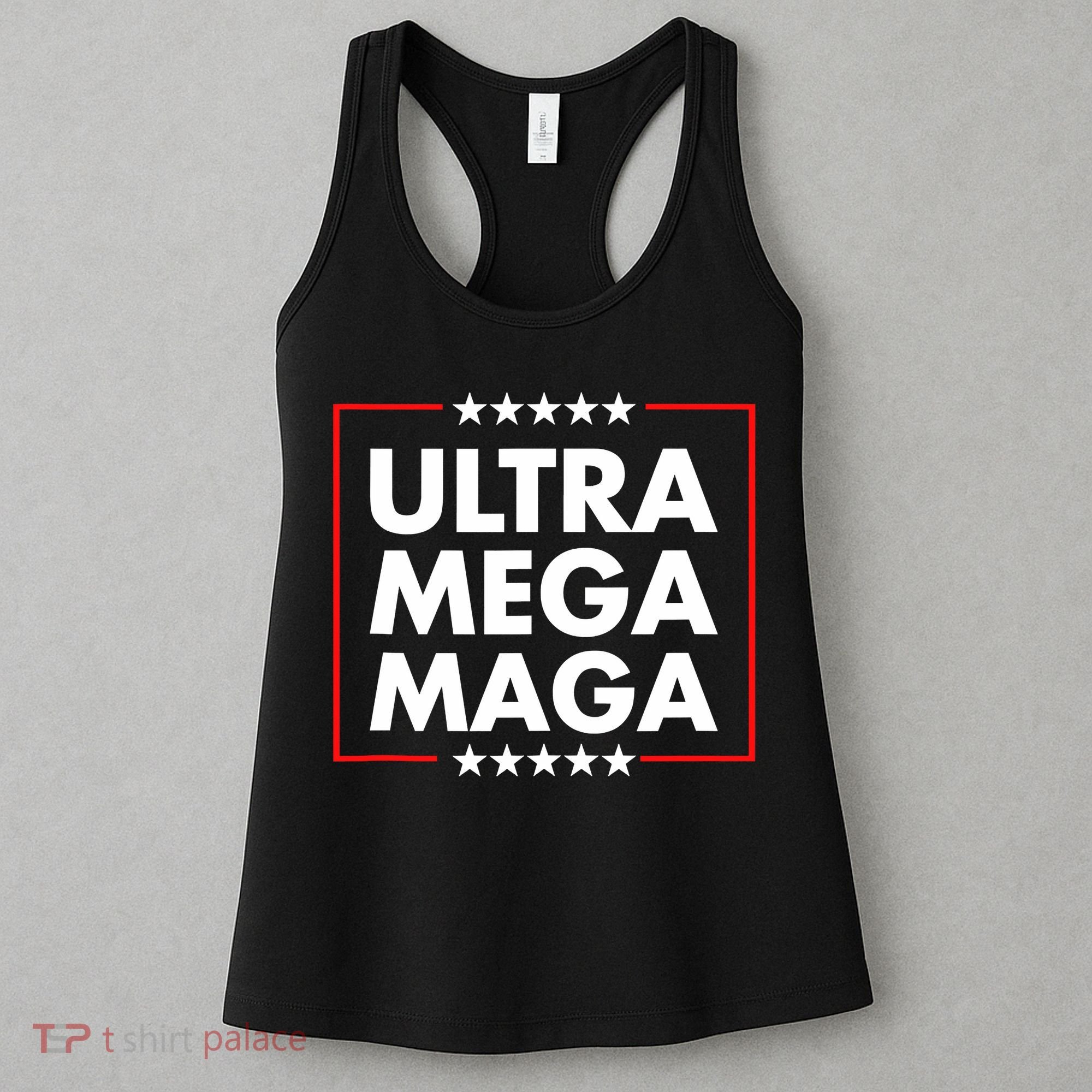 Ultra Mega Maga Trump Liberal Supporter Republican Family Women's Tank Top