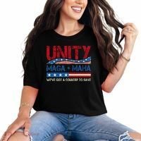 Unity Maga Maha WeVe Got A Country To Save American Flag Comfort Colors T-Shirt thumb 0