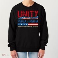 Unity Maga Maha WeVe Got A Country To Save American Flag Women's Sweatshirt thumb 0