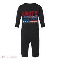 Unity Maga Maha WeVe Got A Country To Save American Flag Infant Fleece One Piece thumb 0