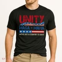 Unity Maga Maha WeVe Got A Country To Save American Flag Cooling Performance Crew T-Shirt thumb 2