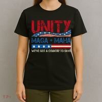 Unity Maga Maha WeVe Got A Country To Save American Flag T-Shirt thumb 4