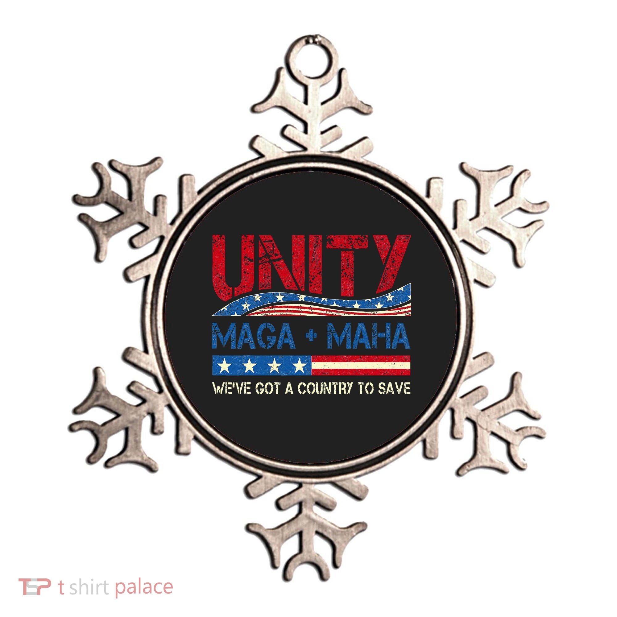 Unity Maga Maha WeVe Got A Country To Save American Flag Ornament