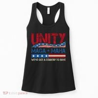 Unity Maga Maha WeVe Got A Country To Save American Flag Women's Tank Top thumb 0