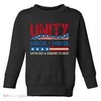 Unity Maga Maha WeVe Got A Country To Save American Flag Toddler Sweatshirt thumb 0
