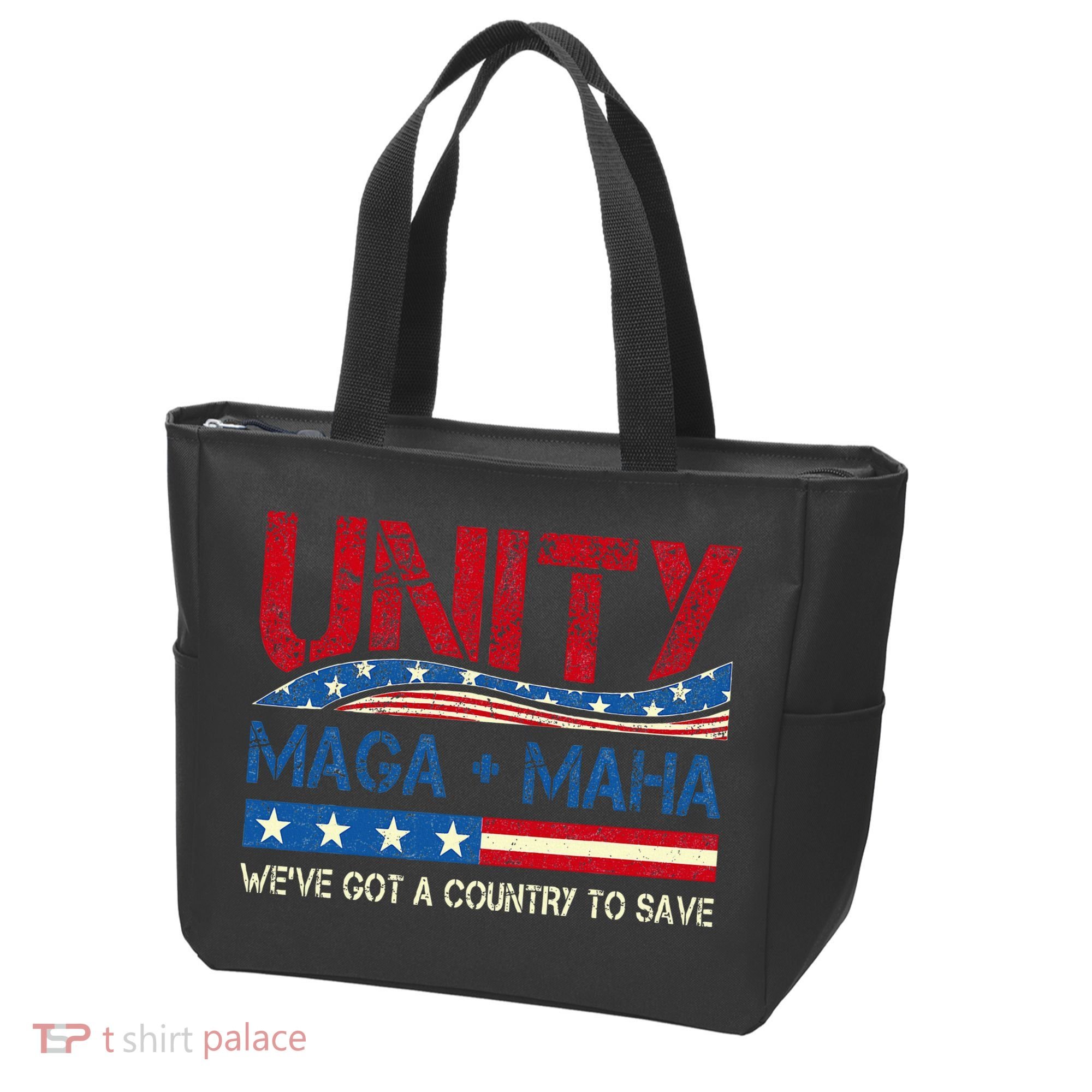Unity Maga Maha WeVe Got A Country To Save American Flag Tote Bag