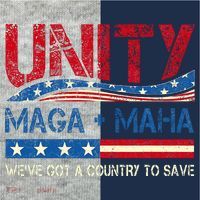 Unity Maga Maha WeVe Got A Country To Save American Flag Kids Colorblock Raglan Jersey thumb 2