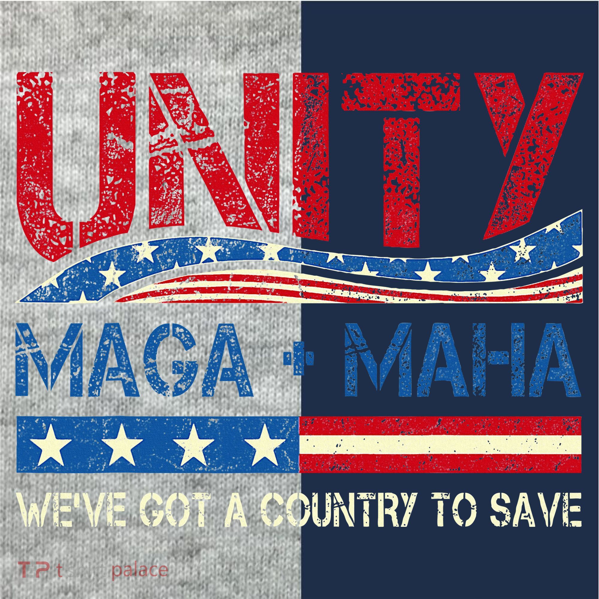 Unity Maga Maha WeVe Got A Country To Save American Flag Kids Colorblock Raglan Jersey
